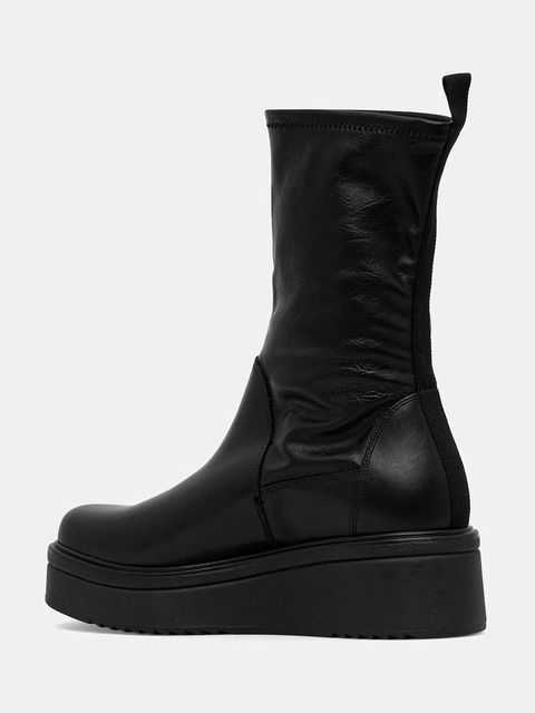 Vagabond Shoemakers botki TARA damskie kolor czarny na platformie 6046-002-20