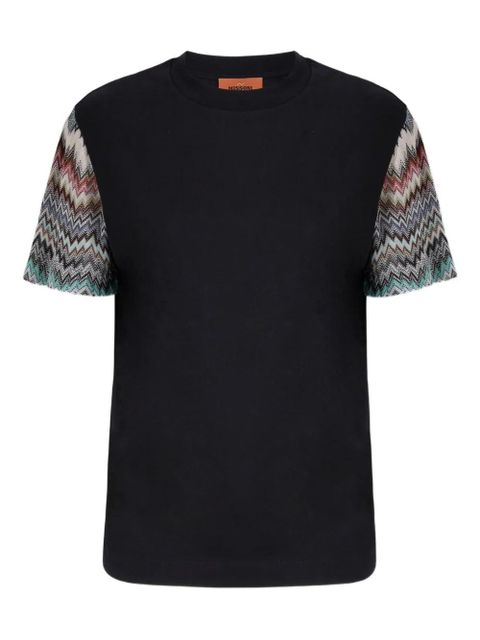 Missoni zig-zag sleeve top - Black - zdjęcie produktu nr 1