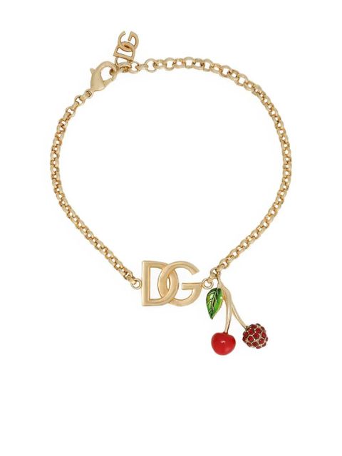 Dolce & Gabbana logo-charm chain bracelet - Gold - zdjęcie produktu nr 1