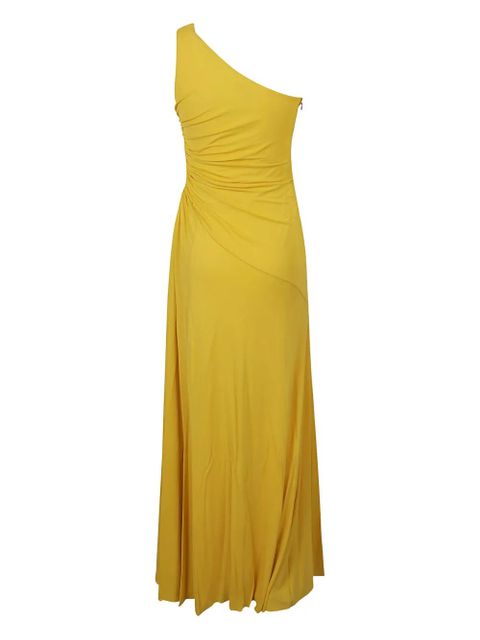 Alexander McQueen one-shoulder slit midi dress - Yellow - zdjęcie produktu nr 2