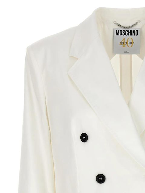 Moschino double-breasted blazer - White