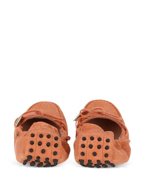 Tod's monogram-pattern loafers - Orange - zdjęcie produktu nr 2