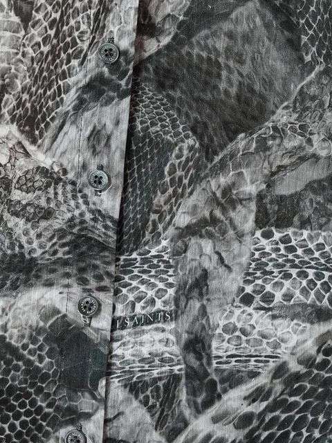 AllSaints koszula z domieszką jedwabiu LEYLA