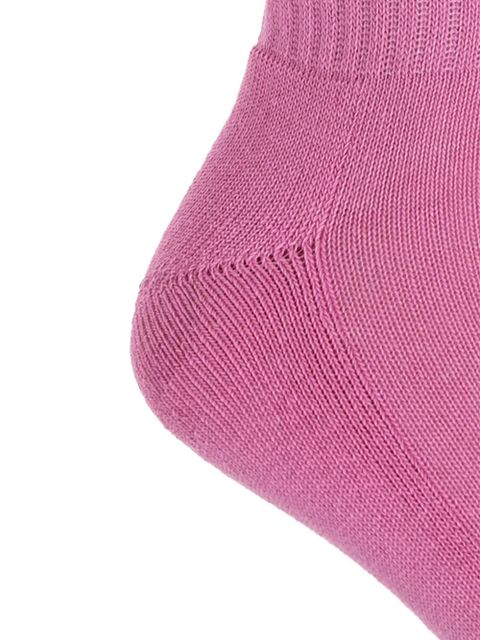 The Attico logo-detail patterned socks - Pink