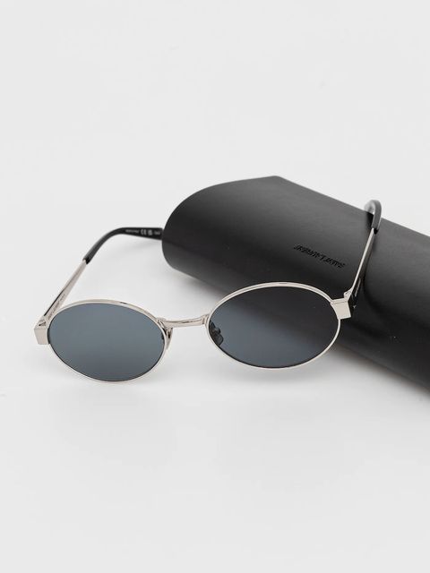 Saint Laurent okulary przeciwsłoneczne damskie kolor srebrny SL 692