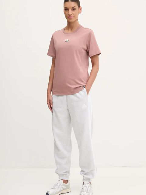 adidas spodnie dresowe Essentials damskie kolor szary wzorzyste IN6178 - zdjęcie produktu nr 2