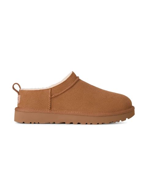 UGG kapcie zamszowe Classic Micro kolor brązowy 1173891.CHE - zdjęcie produktu nr 1