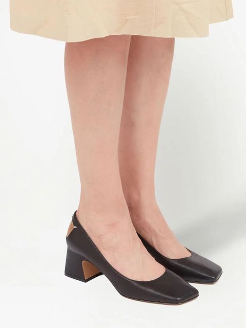 Maison Margiela Décortiqué 60mm four-stitch pumps - Black