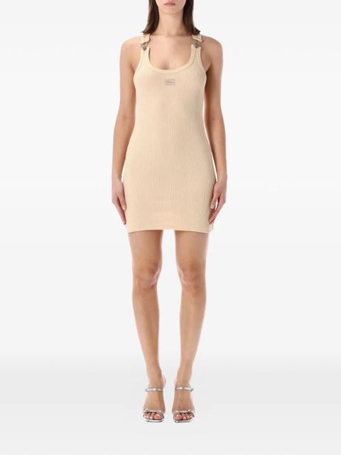 Jean Paul Gaultier buckles ribbed mini dress - Neutrals - zdjęcie produktu nr 1