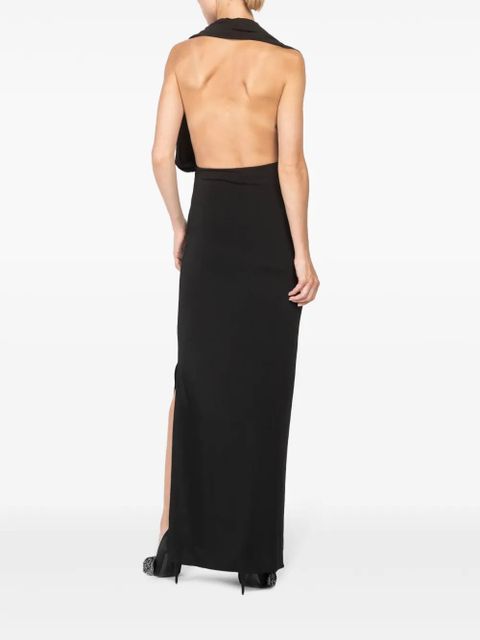 Magda Butrym draped-detail maxi dress - Black - zdjęcie produktu nr 2