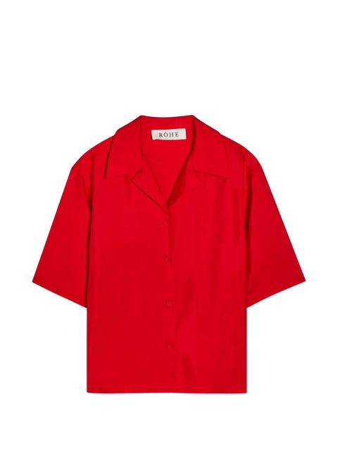 Róhe buttoned shirt - Red - zdjęcie produktu nr 1