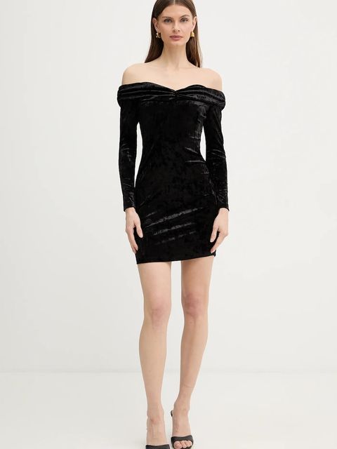 Guess sukienka kolor czarny mini dopasowana W6PK1M KJ170 - zdjęcie produktu nr 2