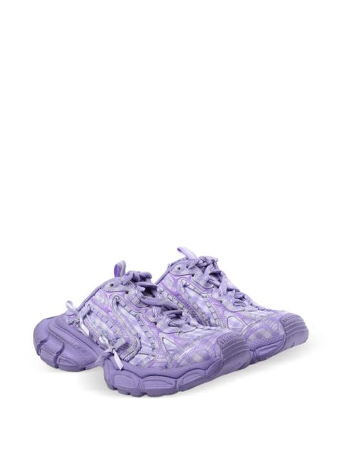 Balenciaga 3XL Check lace-up mules - Purple - zdjęcie produktu nr 2