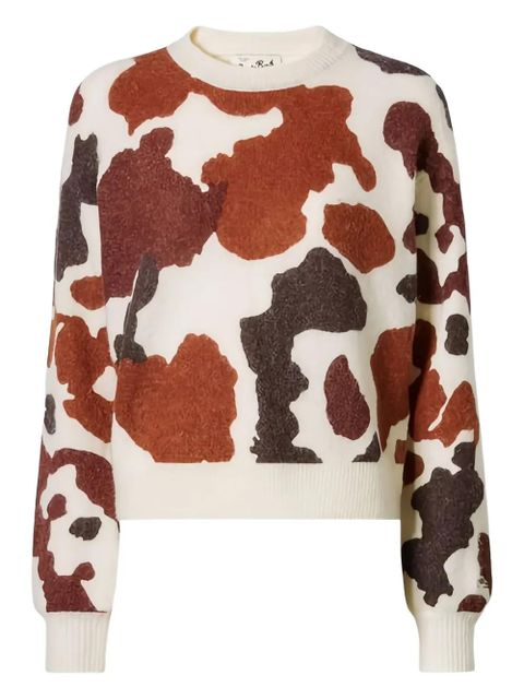 MC2 Saint Barth cow print sweater - Neutrals - zdjęcie produktu nr 1