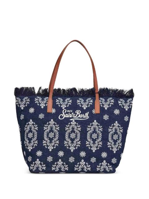 MC2 Saint Barth embroidered-logo shoulder bag - Blue - zdjęcie produktu nr 1