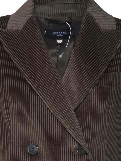Weekend Max Mara KATANGA double-breasted corduroy blazer - Brown