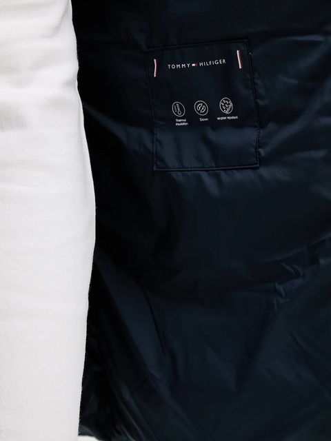 Tommy Hilfiger kurtka puchowa kolor granatowy zimowa WW0WW46535