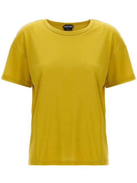 TOM FORD logo tag T-shirt - Yellow - zdjęcie produktu nr 1
