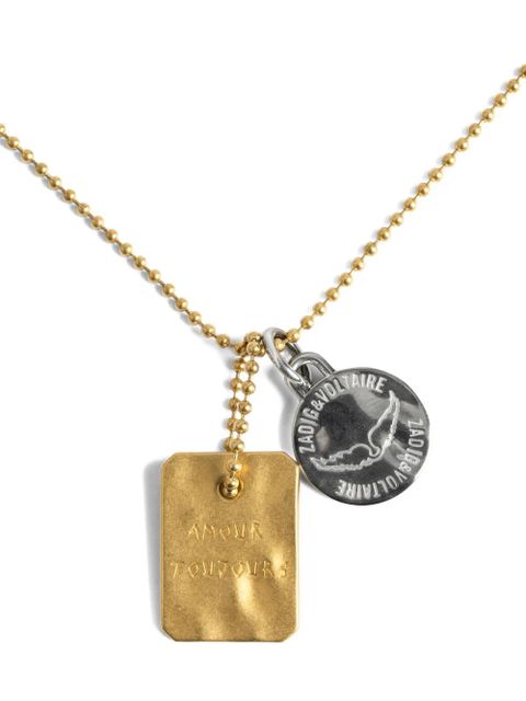 Zadig&Voltaire charm chain necklace - Gold