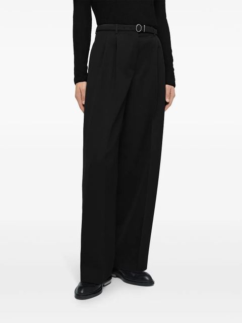 Jil Sander belted trousers - Black