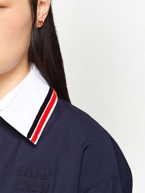 Miu Miu monogram stud earrings - Red - zdjęcie produktu nr 2