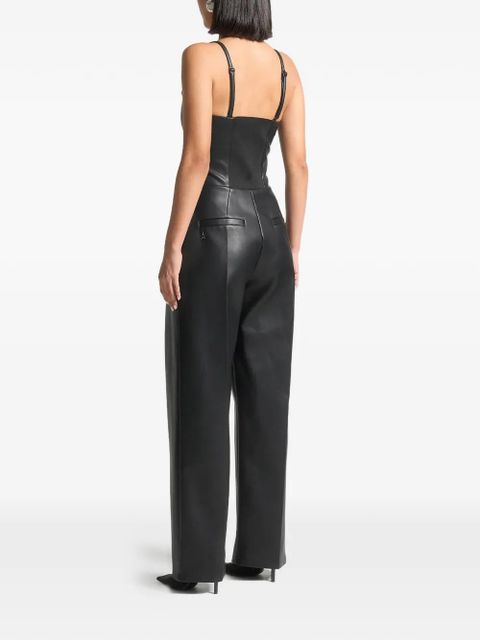 Manière De Voir detachable straps tailored jumpsuit - Black