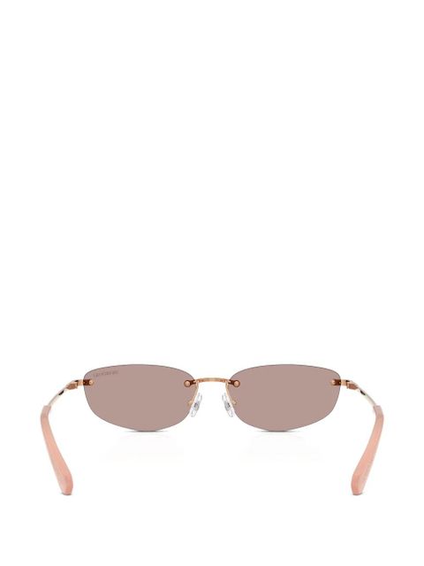 Swarovski rimless sunglasses - Gold
