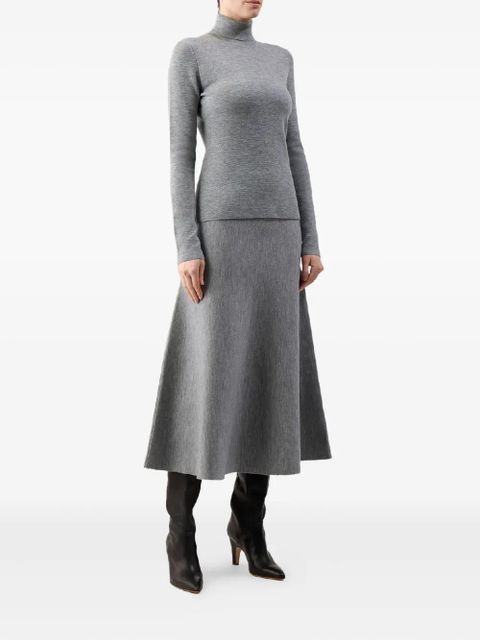 Gabriela Hearst May roll-neck long-sleeved jumper - Grey - zdjęcie produktu nr 2