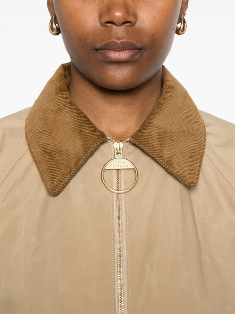 Barbour corduroy-collar jacket - Neutrals
