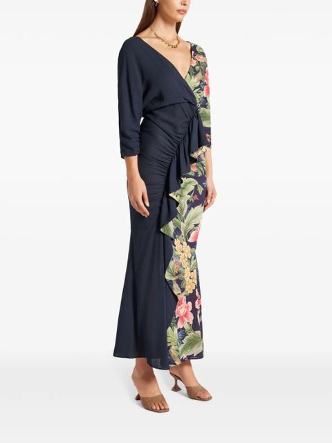 ETRO floral-print dress - Blue