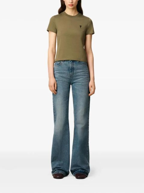 AMI Paris Ami de Coeur cotton T-shirt - Green