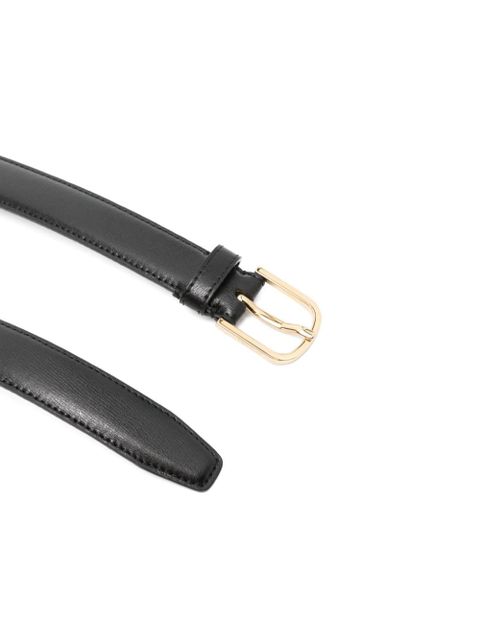 TOTEME Smooth Leather Belt - Black - zdjęcie produktu nr 2