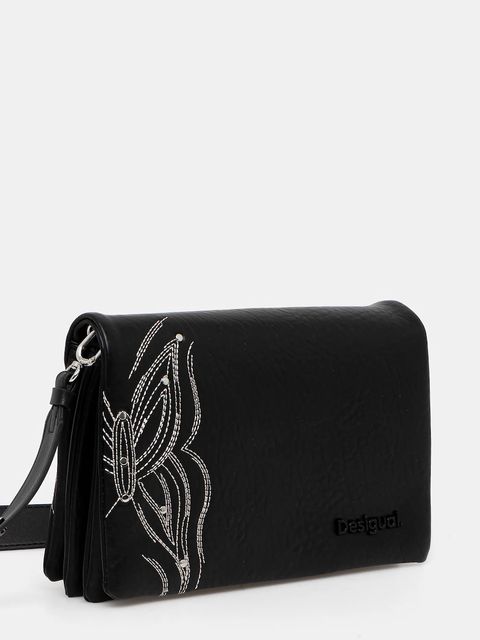 Desigual torebka GOODALL DORTMUND FLAP kolor czarny 25SAXP84 - zdjęcie produktu nr 2