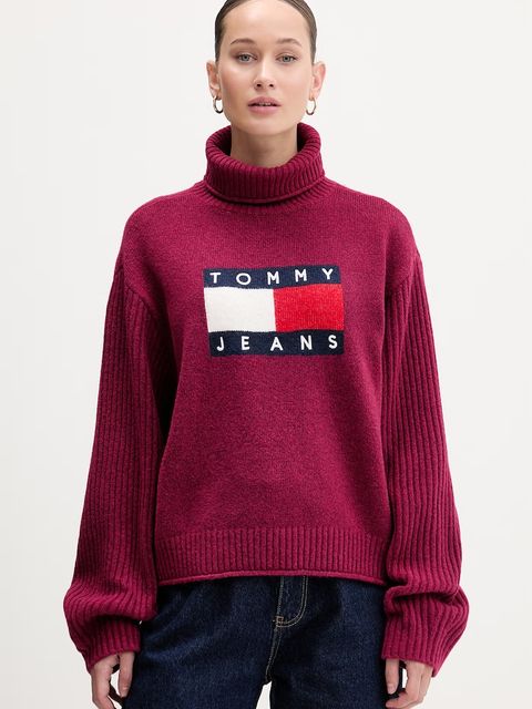 Tommy Jeans sweter z domieszką wełny - zdjęcie produktu nr 1