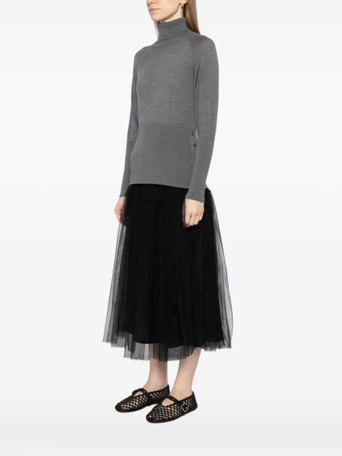 Simone Rocha fitted high-neck top - Grey - zdjęcie produktu nr 2