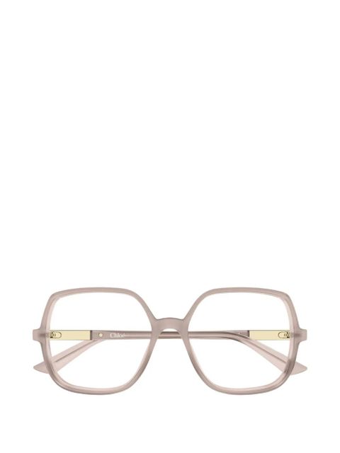 Chloé Eyewear logo-detail glasses - Neutrals - zdjęcie produktu nr 1