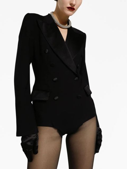 Dolce & Gabbana double-breasted playsuit blazer - Black