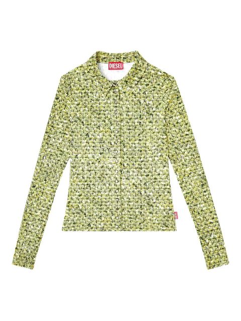 Diesel long-sleeve patterned top - Green - zdjęcie produktu nr 1