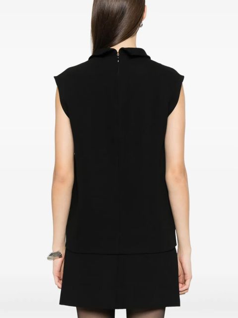 TOTEME high-neck blouse - Black - zdjęcie produktu nr 2