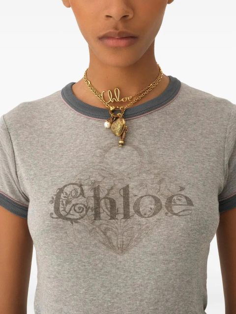 Chloé logo T-shirt - Grey