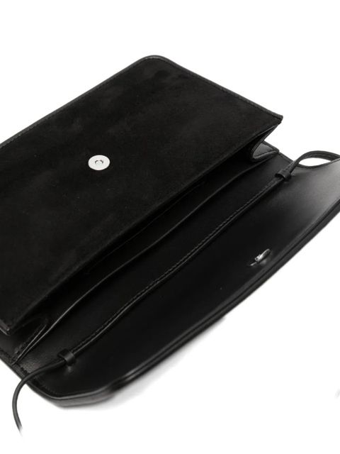 The Row Nancy flap-closure shoulder bag - Black