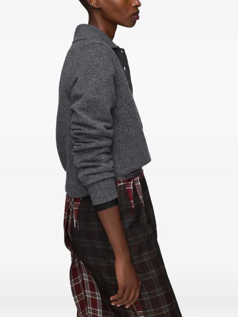 Maison Margiela buttoned collar waistcoat - Grey