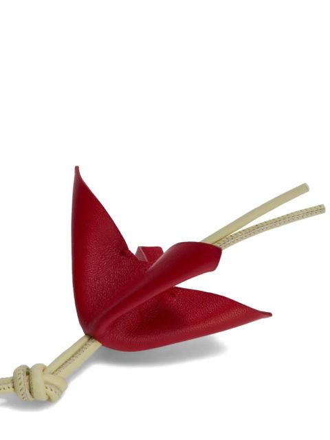 Jil Sander petal-detail charm - Red - zdjęcie produktu nr 2