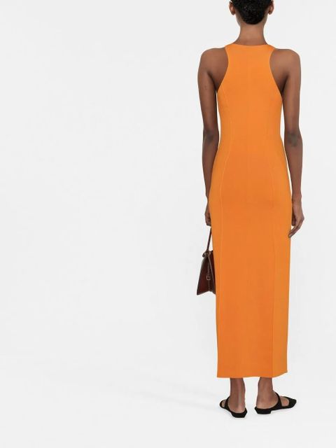 Nanushka sleeveless fitted midi dress - Orange - zdjęcie produktu nr 2