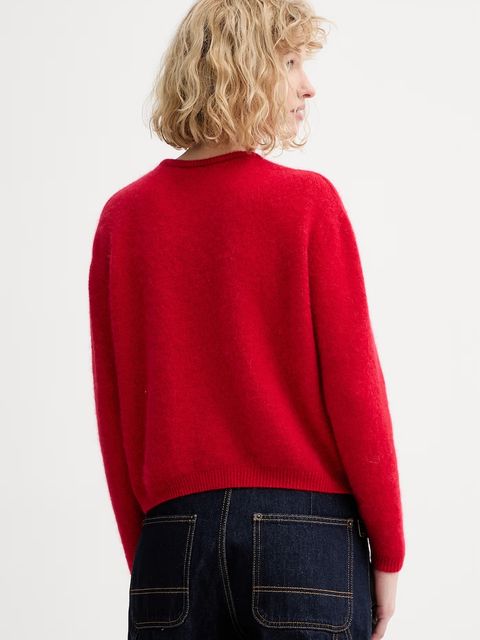 American Vintage kardigan z domieszką wełny GILET ML COL ROND - zdjęcie produktu nr 2