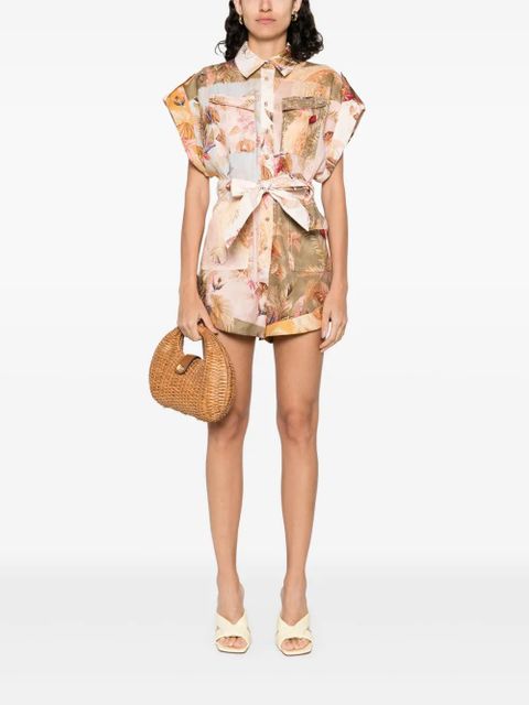 ZIMMERMANN Ascension playsuit - Neutrals