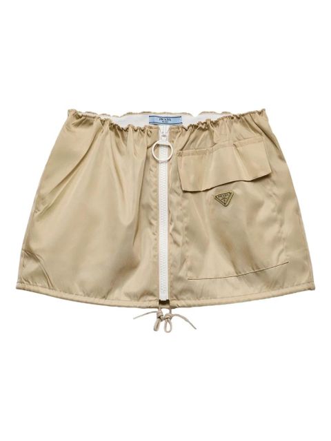 Prada Re-Nylon mini skirt - Neutrals - zdjęcie produktu nr 1