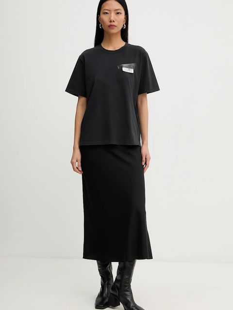 MM6 Maison Margiela t-shirt bawełniany damski kolor czarny S62GD0210.M20115.900