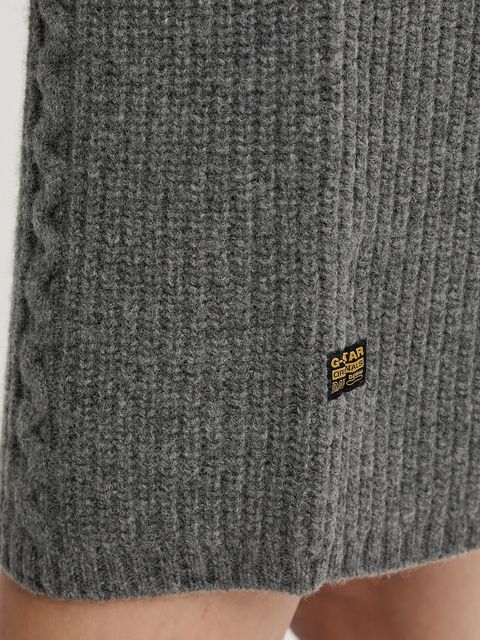 G-Star sukienka wełniana 0 kolor szary mini oversize D27217.D770