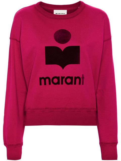 MARANT ÉTOILE Mobyli logo-print sweatshirt - Pink - zdjęcie produktu nr 1